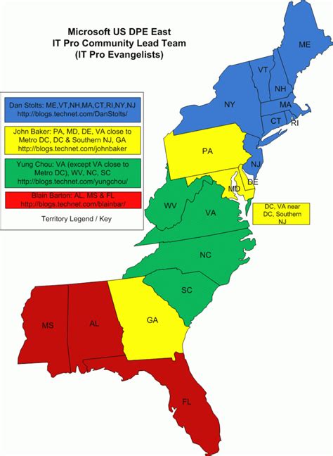 Examples of MAP Implementation in Various Industries Map of East Coast States